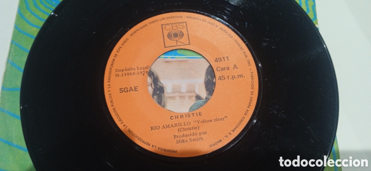 Discos de vinilo: CHRISTIE - Yellow river (1970) single - Foto 5