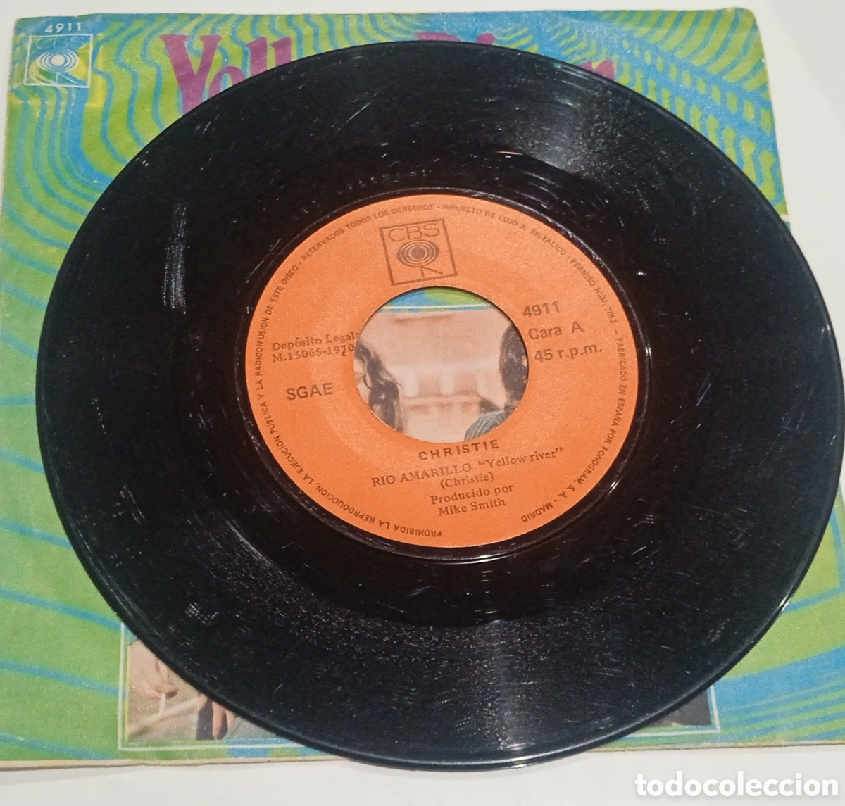 Discos de vinilo: CHRISTIE - Yellow river (1970) single - Foto 6