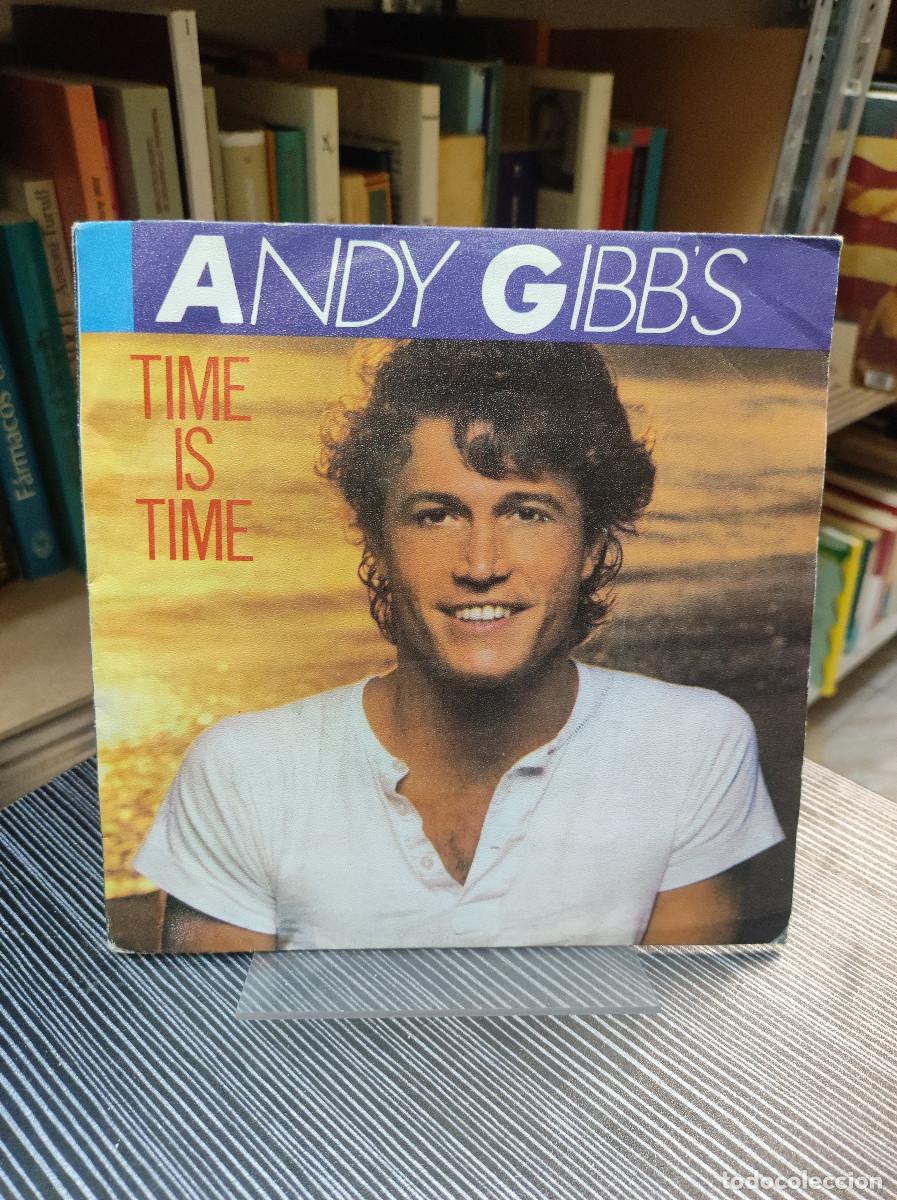 Discos de vinilo: Andy Gibbs &ndash; Time Is Time / An Everlasting Love - Foto 1