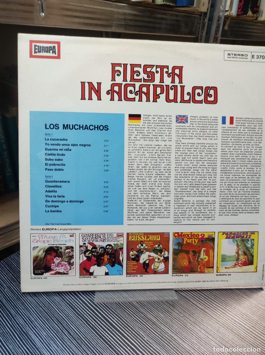 Discos de vinilo: Los Muchachos &ndash; Fiesta In Acapulco - Foto 2