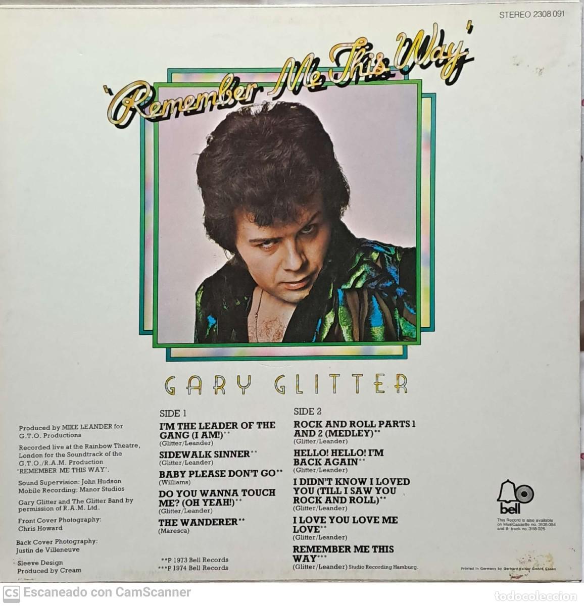Discos de vinilo: Gary Glitter &lrm;&ndash; Remember Me This Way - Foto 2