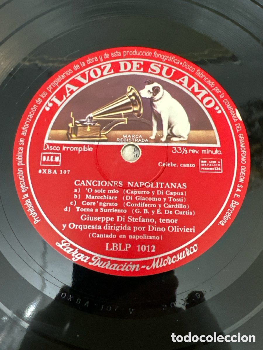 Discos de vinilo: 10&acute;. CACIONES NAPOLITANAS. GIUSEPPE DI STEFANO - Foto 3