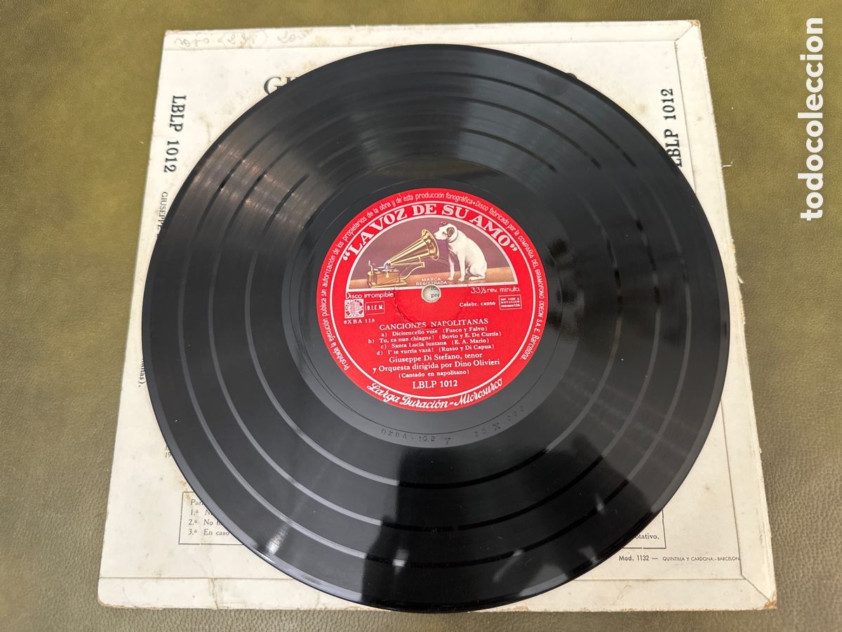 Discos de vinilo: 10&acute;. CACIONES NAPOLITANAS. GIUSEPPE DI STEFANO - Foto 6