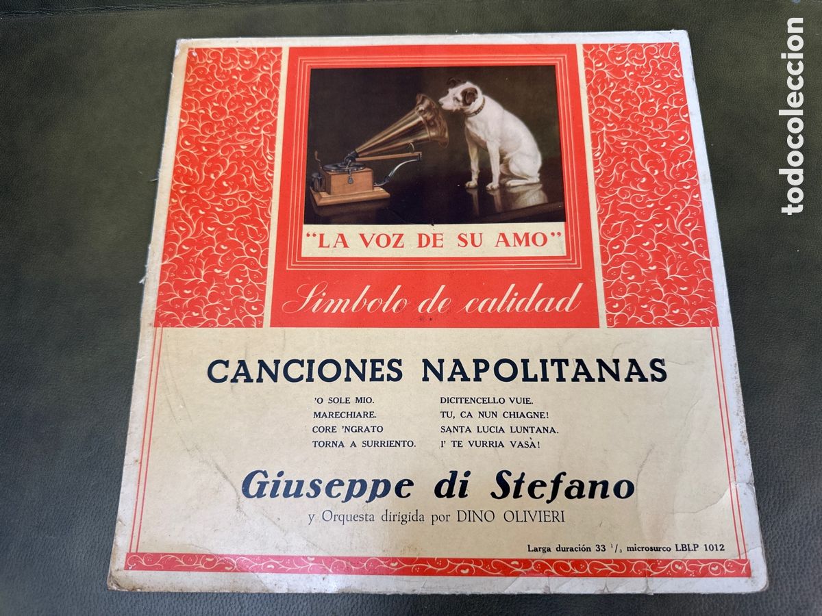 Discos de vinilo: 10&acute;. CACIONES NAPOLITANAS. GIUSEPPE DI STEFANO - Foto 1