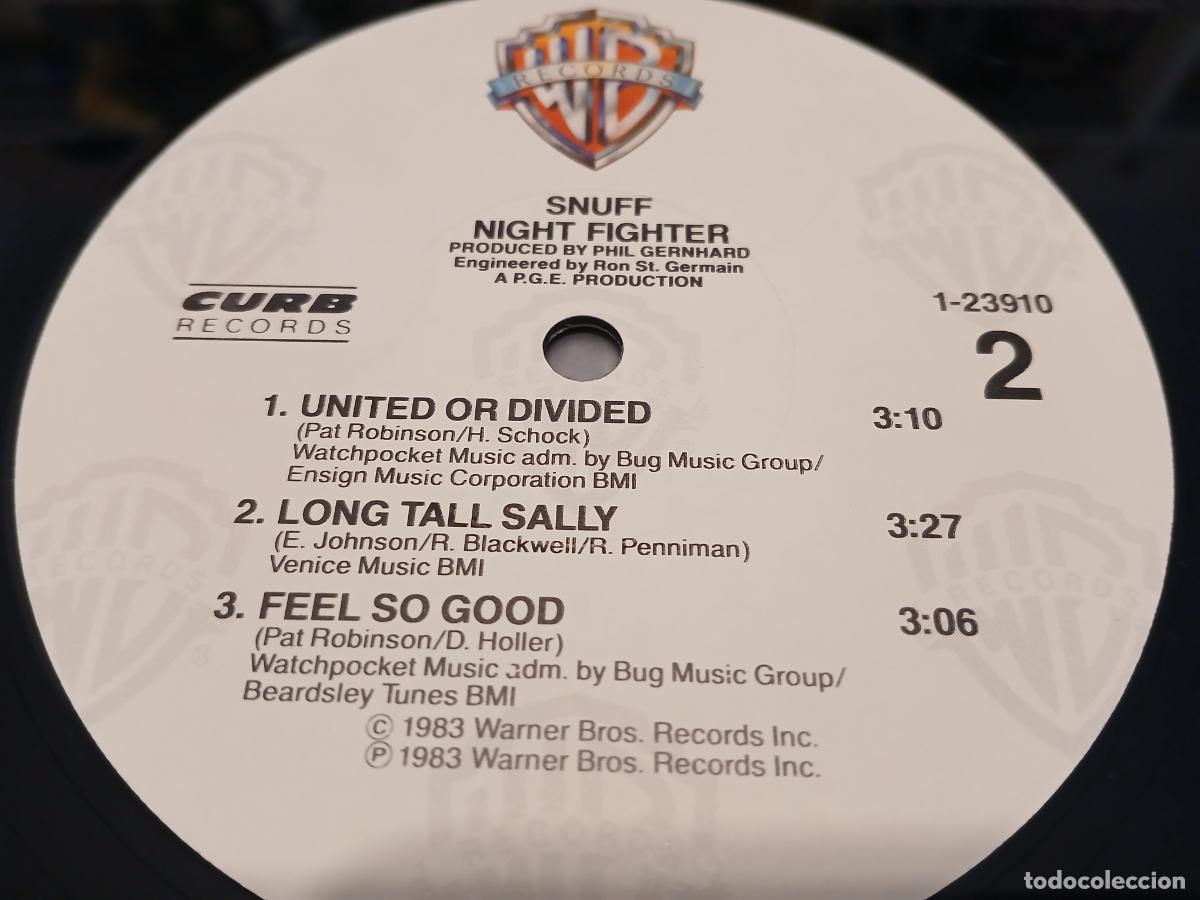 Discos de vinilo: SNUFF -NIGHT FIGHTER- (1983) LP DISCO VINILO - Foto 7