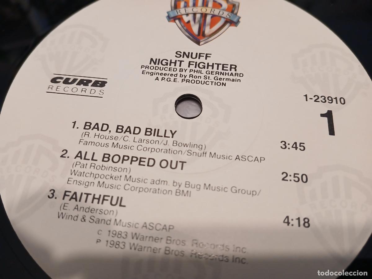 Discos de vinilo: SNUFF -NIGHT FIGHTER- (1983) LP DISCO VINILO - Foto 8