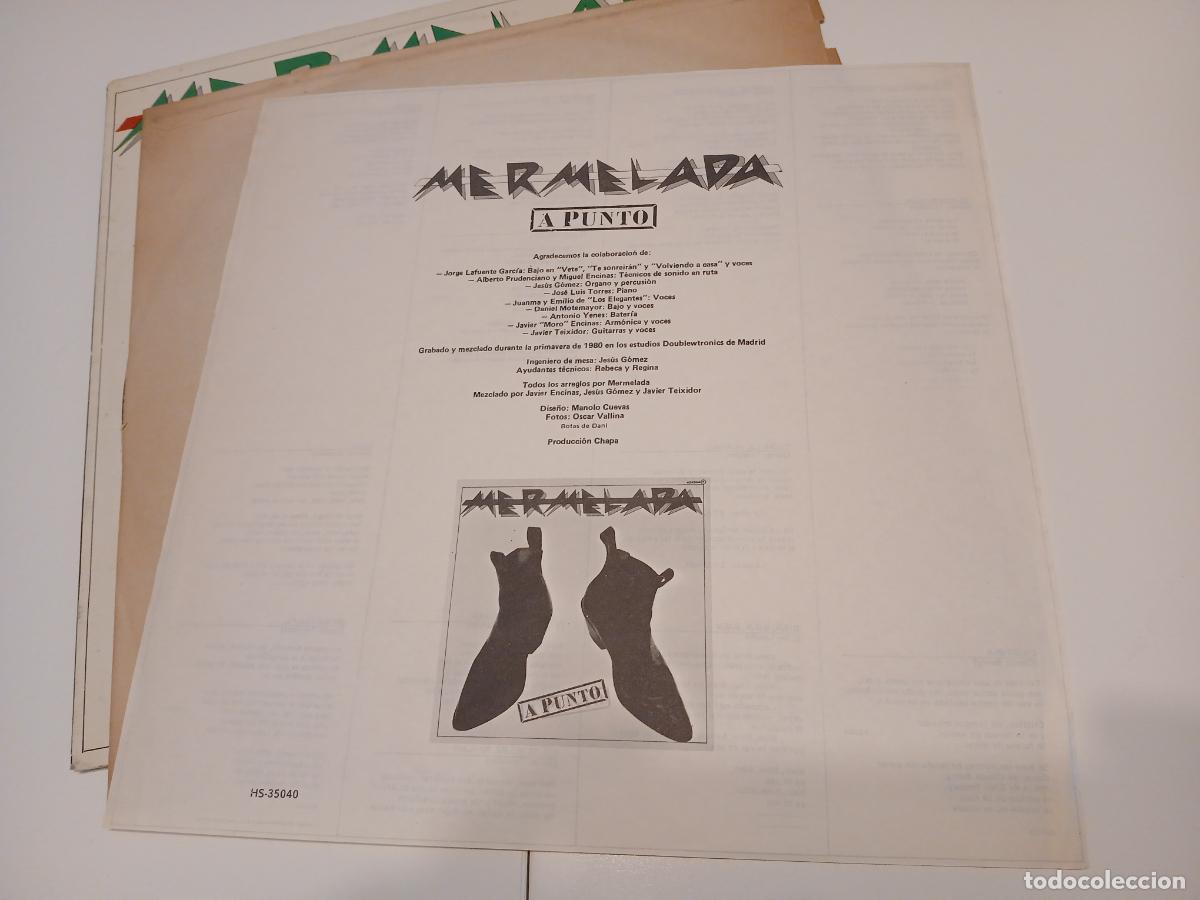 Discos de vinilo: MERMELADA -A PUNTO- (1980) LP DISCO VINILO - Foto 6