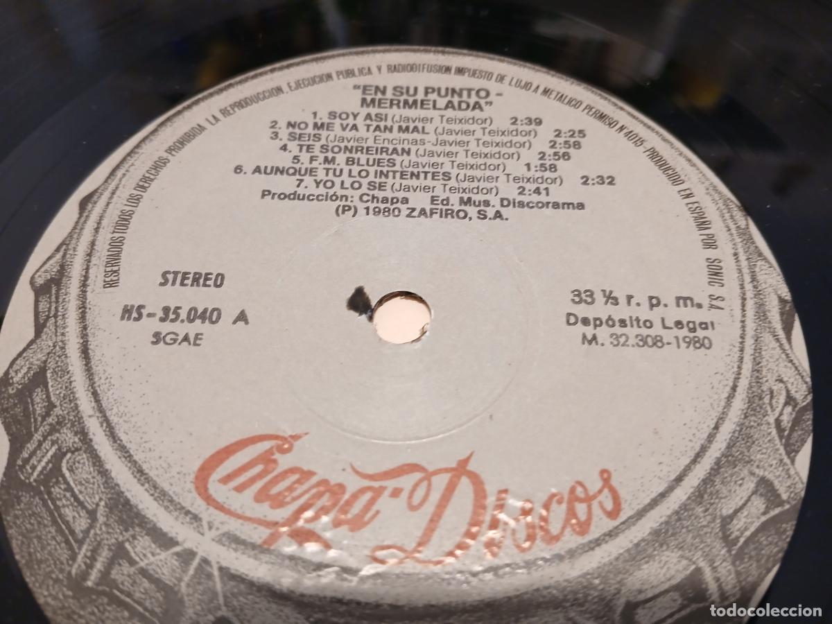 Discos de vinilo: MERMELADA -A PUNTO- (1980) LP DISCO VINILO - Foto 8