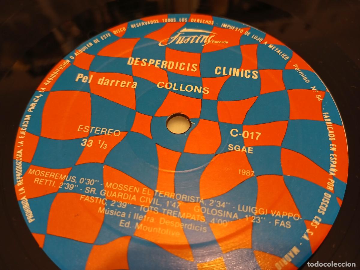 Discos de vinilo: DESPERDICIS CLINICS -COLLONS- (1987) LP DISCO VINILO - Foto 3