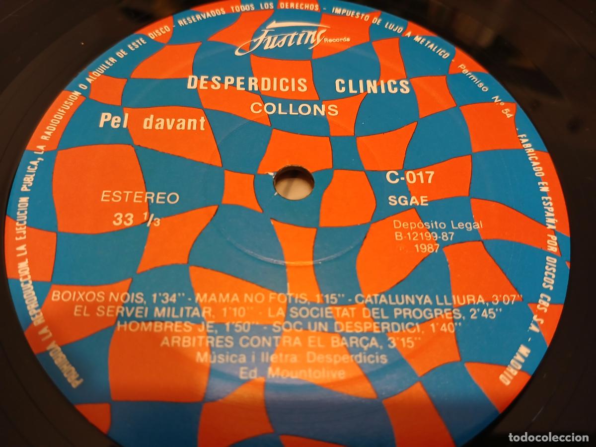Discos de vinilo: DESPERDICIS CLINICS -COLLONS- (1987) LP DISCO VINILO - Foto 4