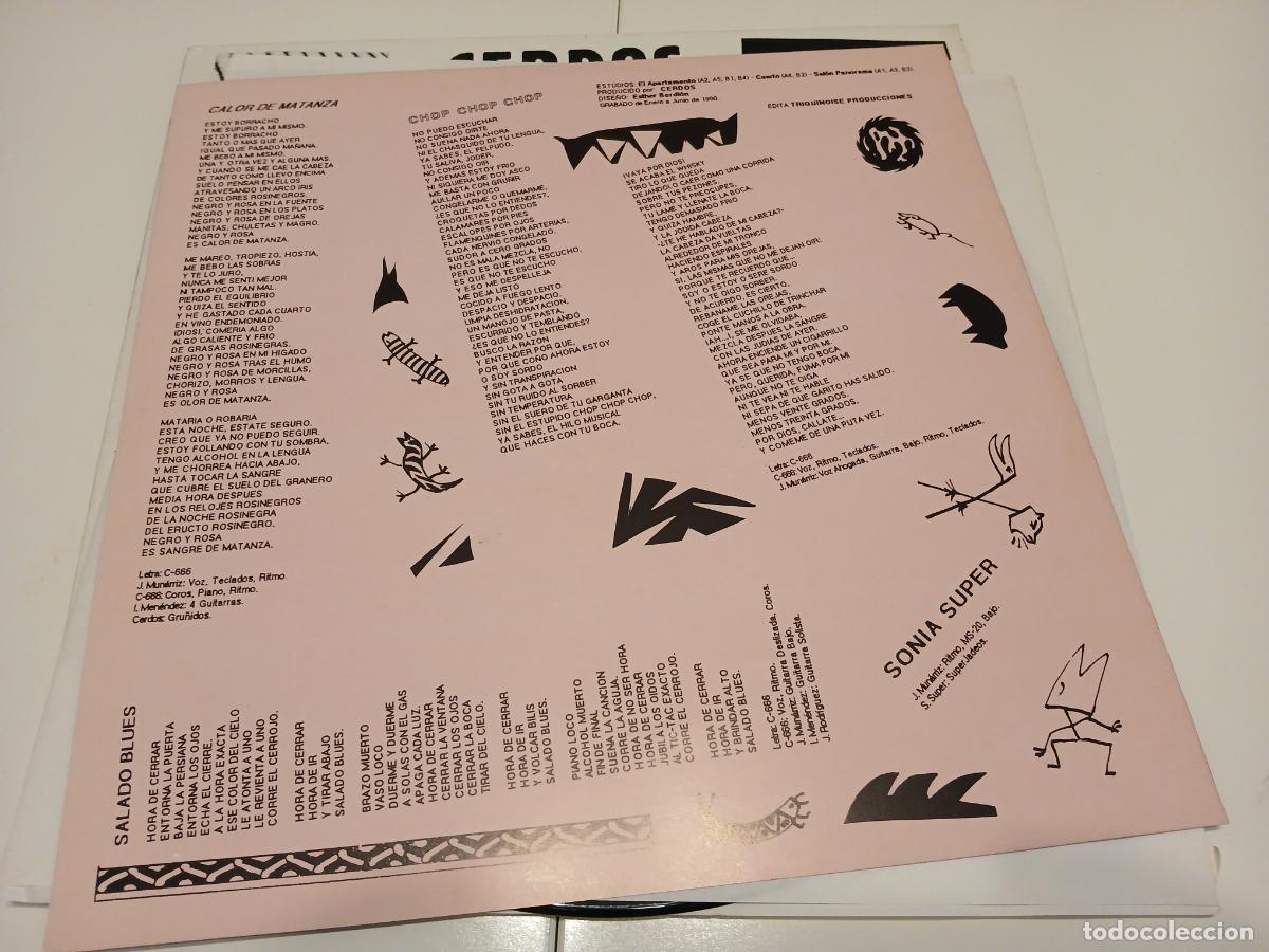 Discos de vinilo: CERDOS -CERDOS- (1990) LP DISCO VINILO - Foto 6