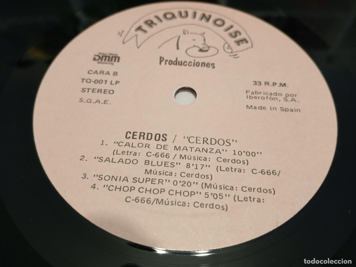 Discos de vinilo: CERDOS -CERDOS- (1990) LP DISCO VINILO - Foto 9