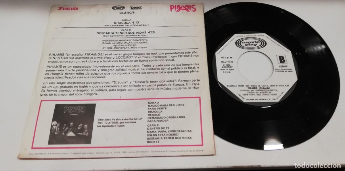 Discos de vinilo: SCO48-Piramis - Dracula (7&rdquo;, Single, Promo) - Foto 2