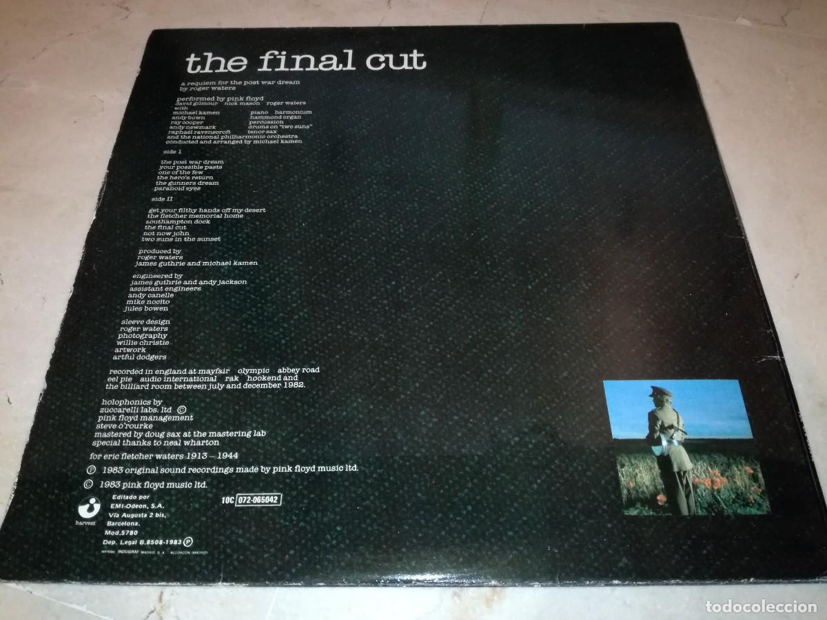 Discos de vinilo: PINK FLOYD-THE FINAL CUT-GATEFOLD-ORIGINAL ESPA&Ntilde;OL 1984 - Foto 2