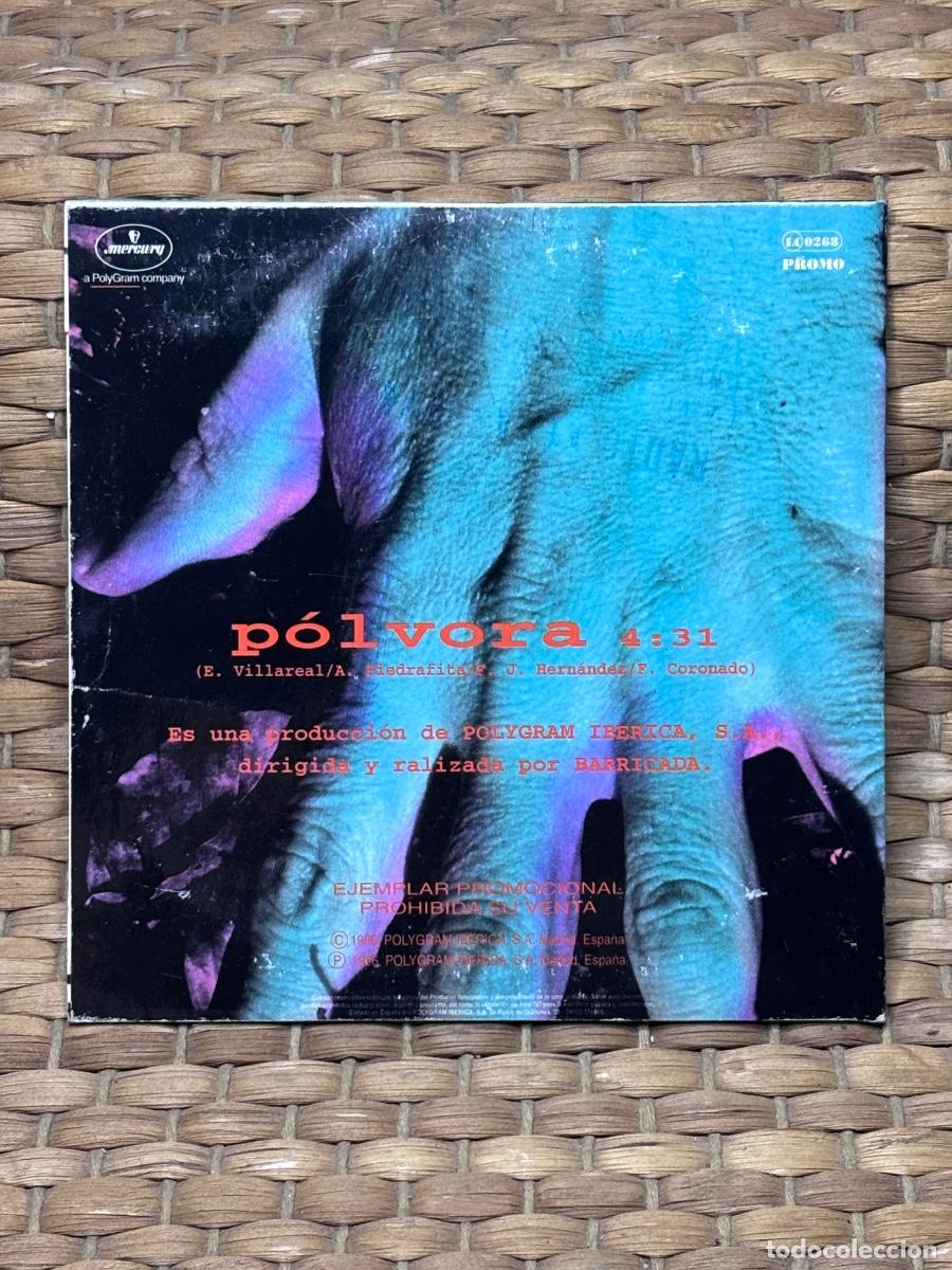 Discos de vinilo: LC3 Barricada - P&oacute;lvora - Promocional - Foto 2