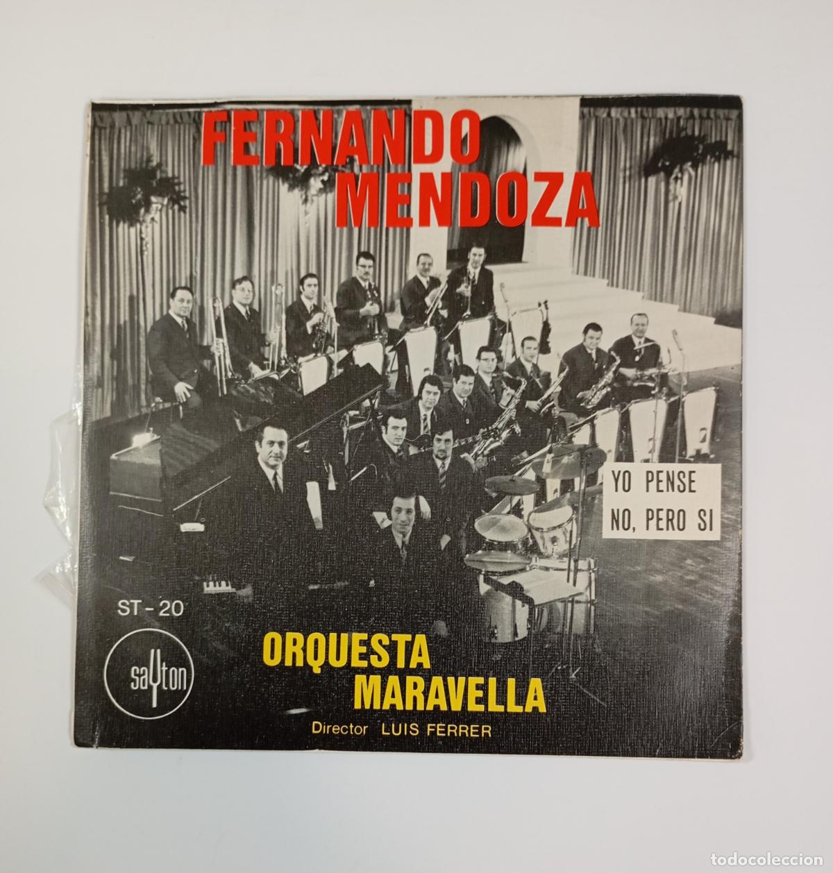 Discos de vinilo: FERNANDO FERRER. ORQUESTA MARAVELLA. LUIS FERRER. SINGLE. TDKDS17B - Foto 2