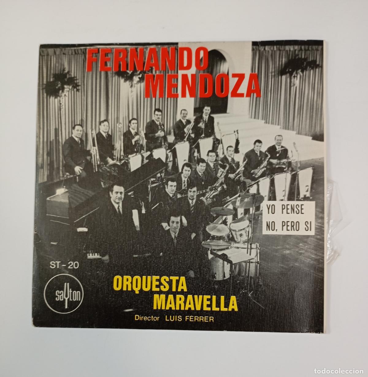 Discos de vinilo: FERNANDO FERRER. ORQUESTA MARAVELLA. LUIS FERRER. SINGLE. TDKDS17B - Foto 1