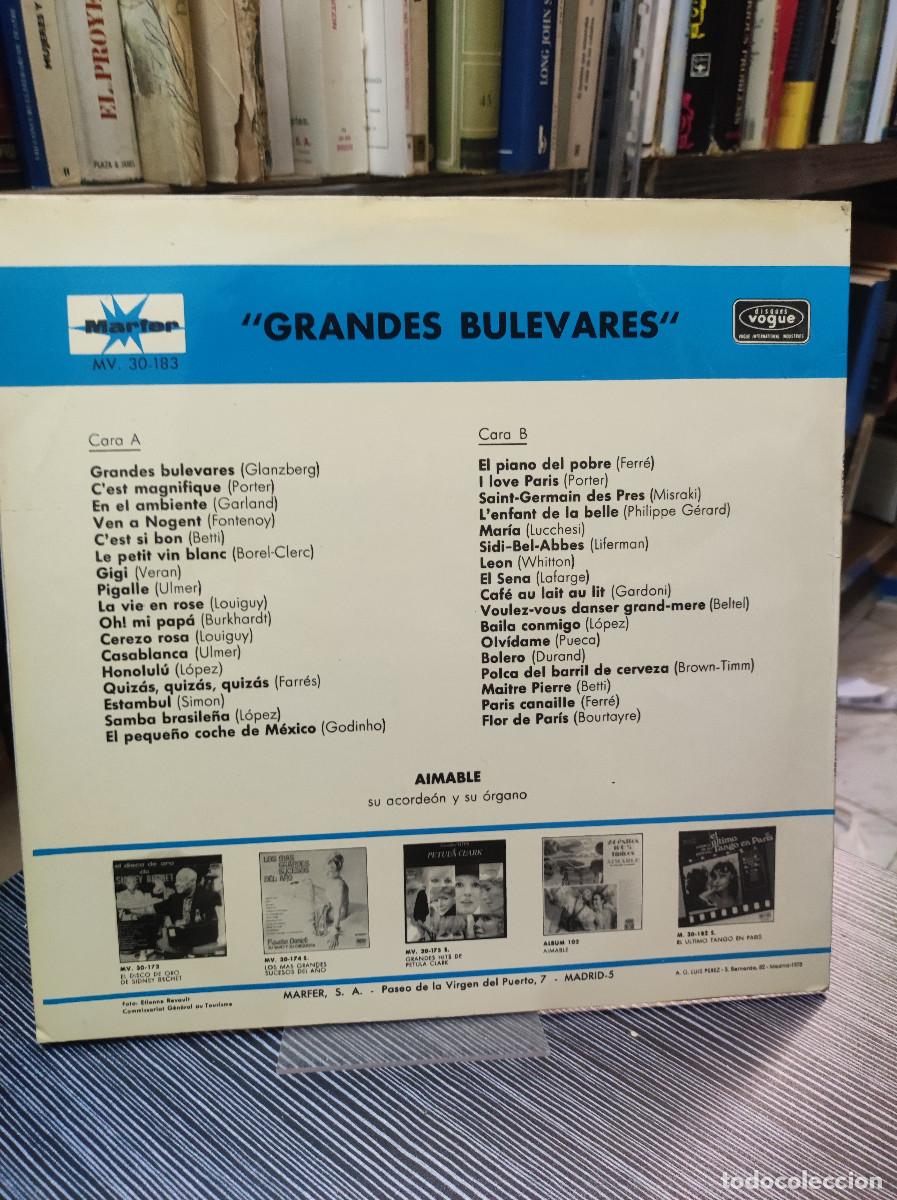 Discos de vinilo: Aimable &ndash; Grandes Bulevares - Foto 2