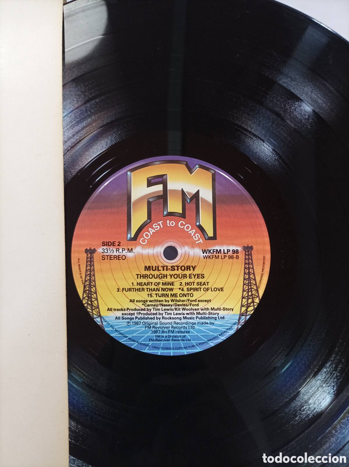 Discos de vinilo: MULTI STORY. THROUGH YOUR EYES. FM. VINILO. 1987. - Foto 3