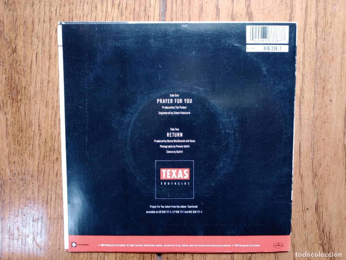 Discos de vinilo: Texas - prayer for you + return - Foto 2