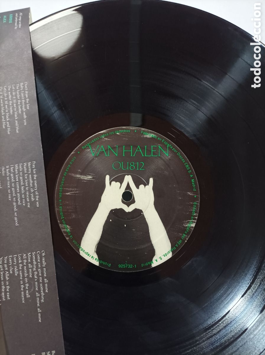Discos de vinilo: VAN HALEN. OU812. CBS. VINILO. - Foto 3