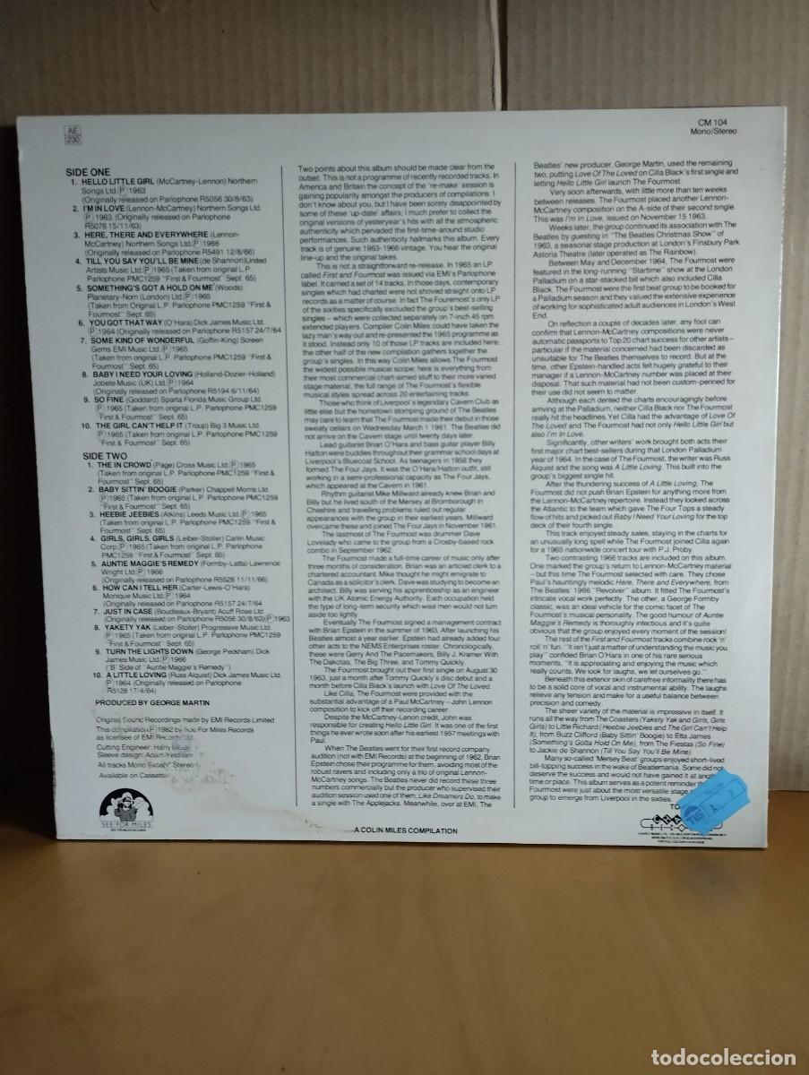 Discos de vinilo: THE FOURMOST ----- FIRST AND FOURMOST - Foto 2