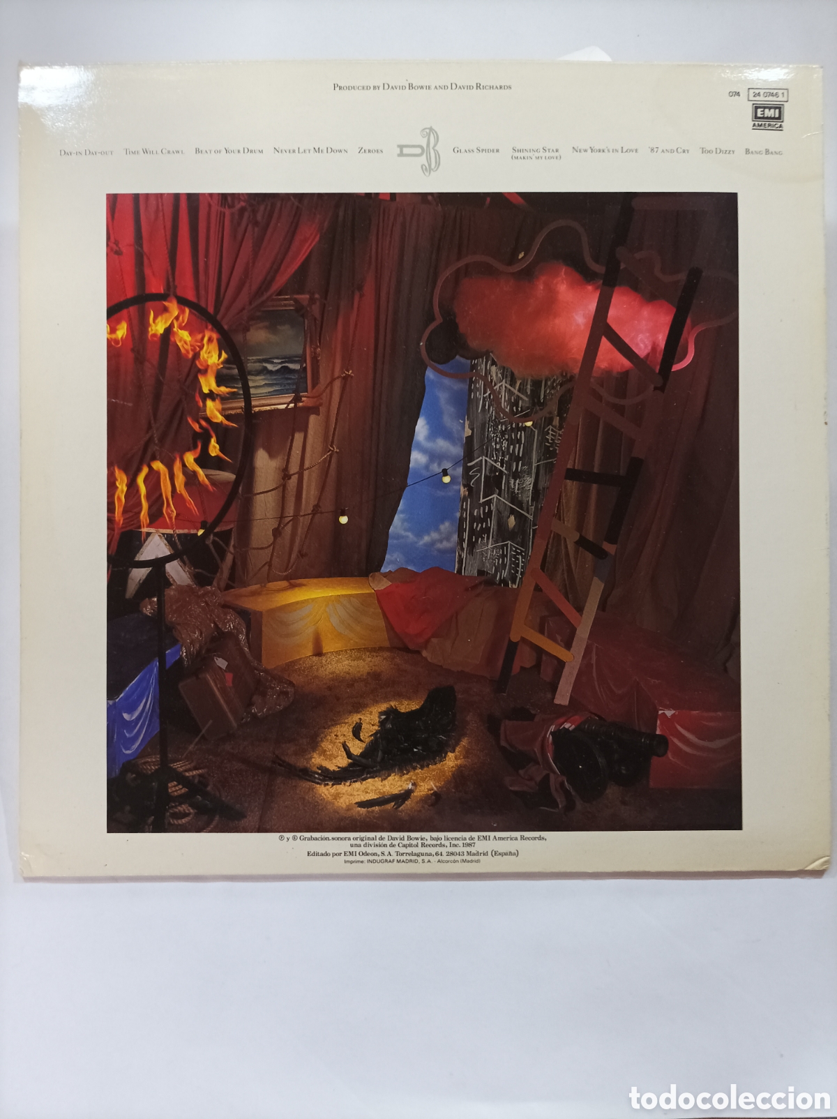 Discos de vinilo: DAVID BOWIE. NEVER LET ME DOWN. EMI. VINILO. 1987. - Foto 2