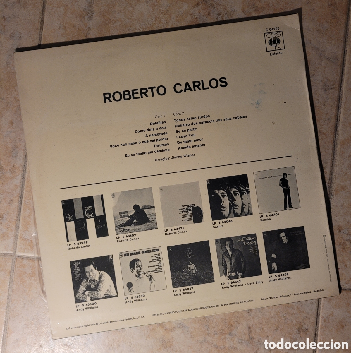 Discos de vinilo: Roberto Carlos Detalhes lp. - Foto 2