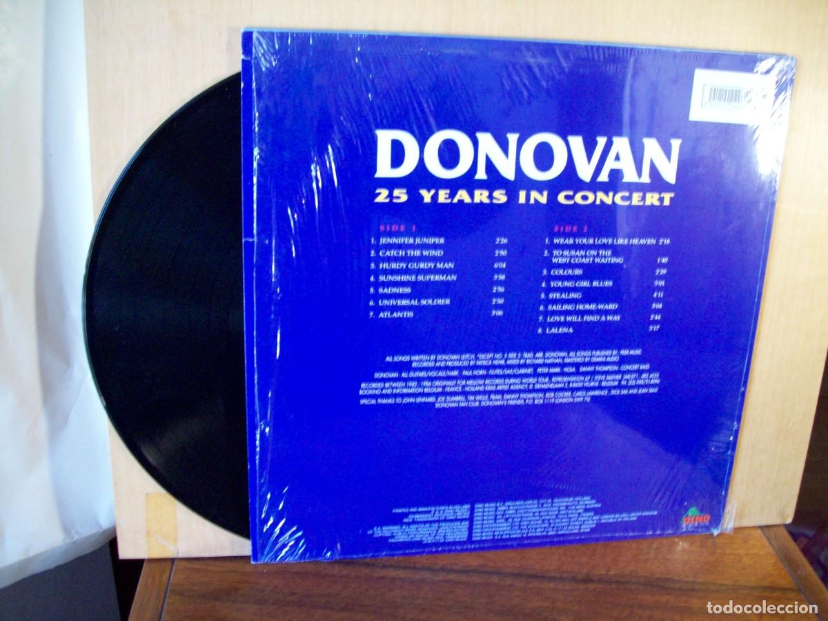Discos de vinilo: DONOVAN - 25 YEARS IN CONCERT - LP - Foto 2