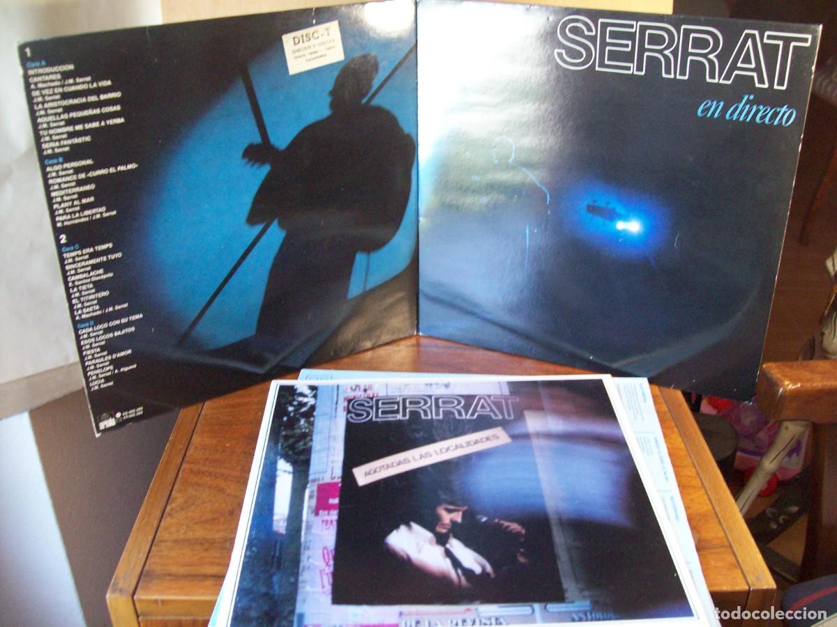 Discos de vinilo: SERRAT - EN DIRECTO - DOBLE LP CARPETA ABIERTA - Foto 1