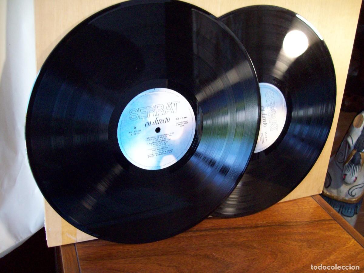 Discos de vinilo: SERRAT - EN DIRECTO - DOBLE LP CARPETA ABIERTA - Foto 2
