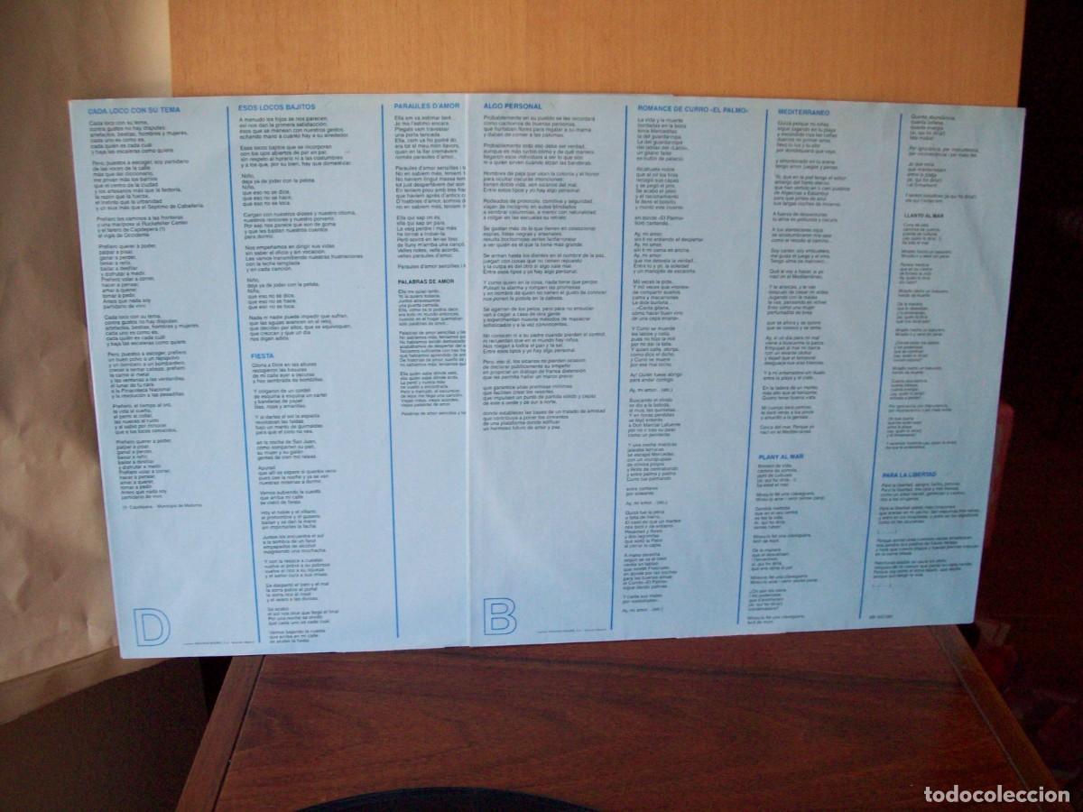 Discos de vinilo: SERRAT - EN DIRECTO - DOBLE LP CARPETA ABIERTA - Foto 4