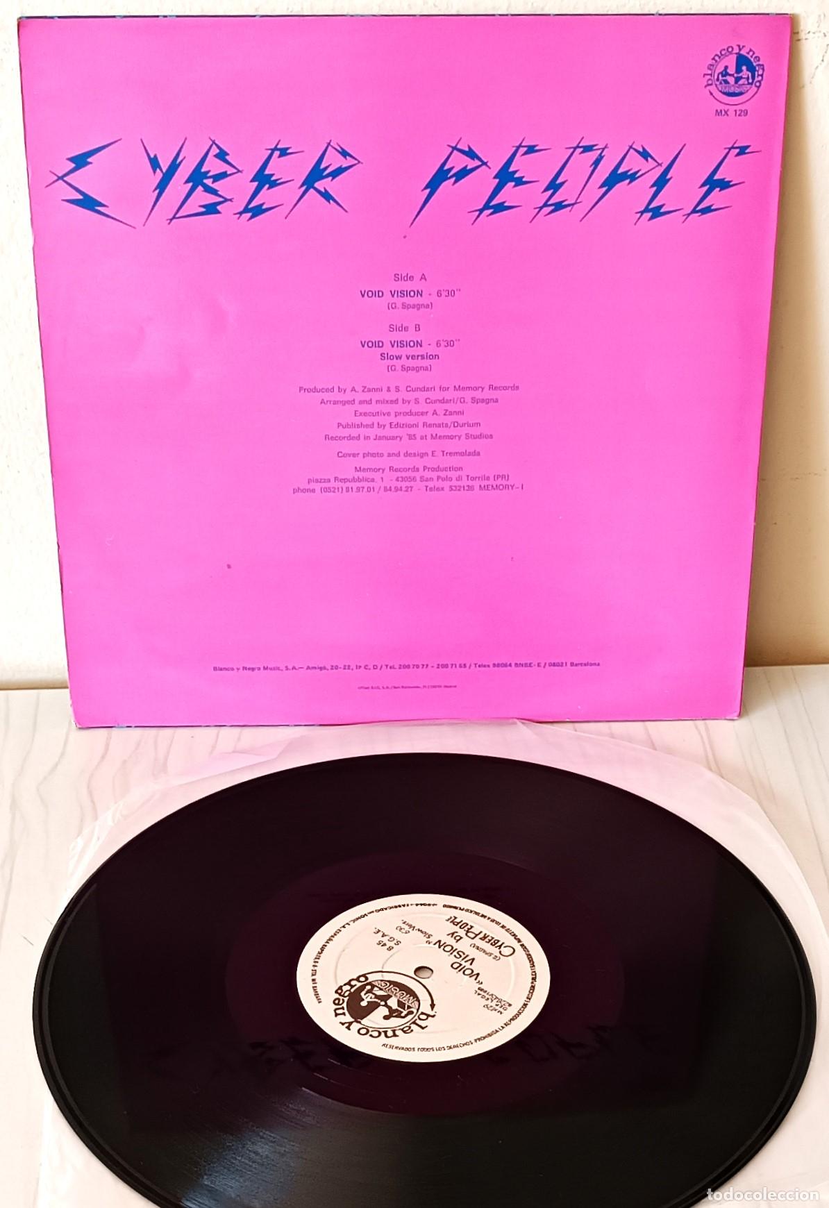Discos de vinilo: CYBER PEOPLE - VOID VISION MAXI BLANCO Y NEGRO - 1985 - Foto 2