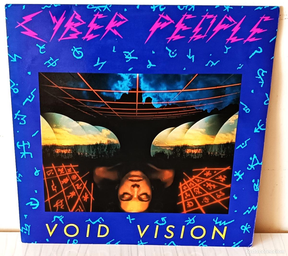 Discos de vinilo: CYBER PEOPLE - VOID VISION MAXI BLANCO Y NEGRO - 1985 - Foto 1