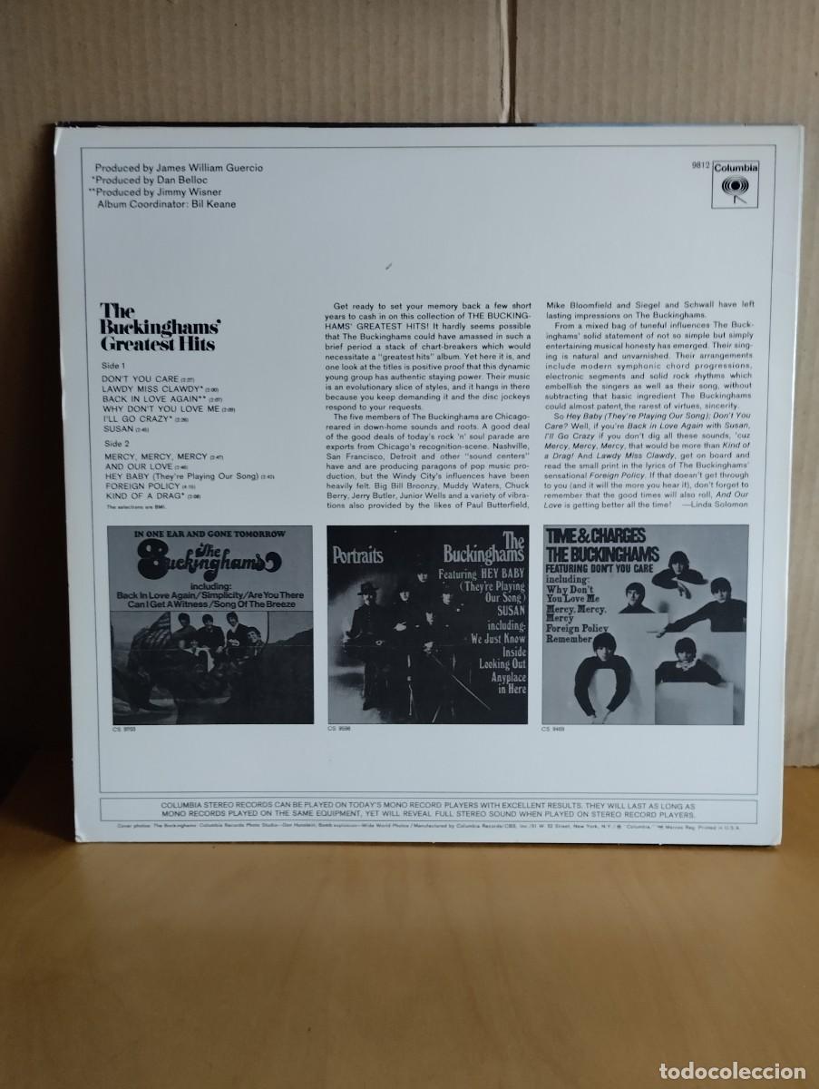 Discos de vinilo: THE BUCKINGHAMS ------ GREATEST HITS - Foto 2