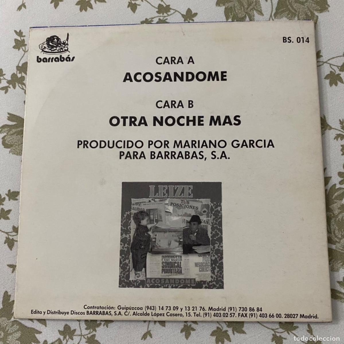 Discos de vinilo: LEIZE ACOSANDOME&hellip;&hellip;&hellip;&hellip;&hellip;. - Foto 3