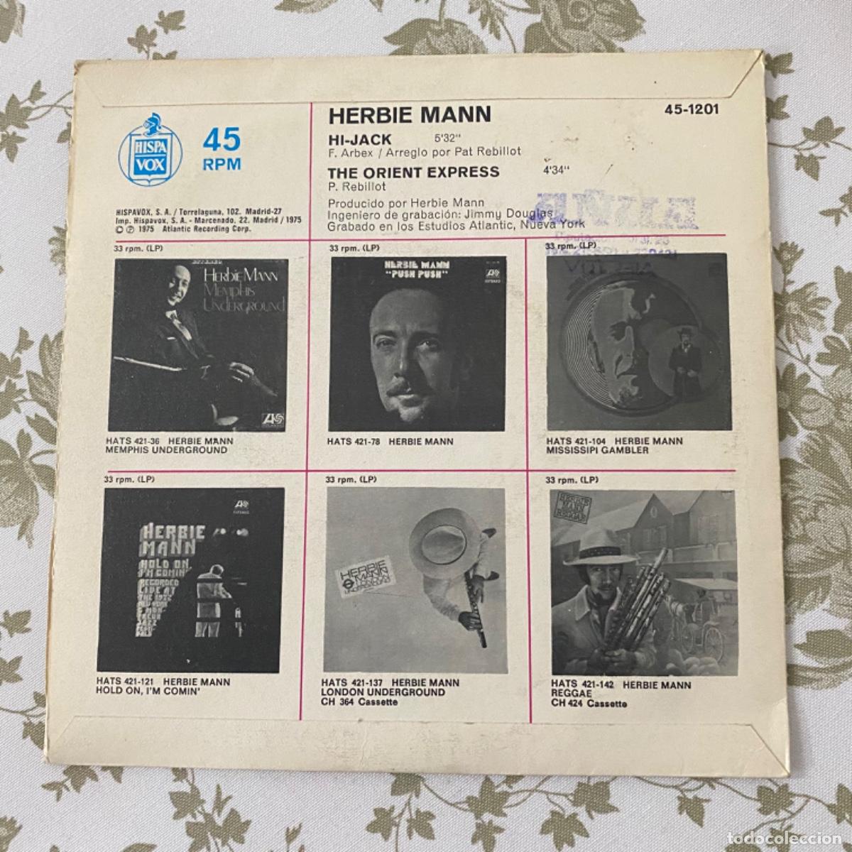 Discos de vinilo: HERBIE MANN HI-JACK&hellip;&hellip;. - Foto 2