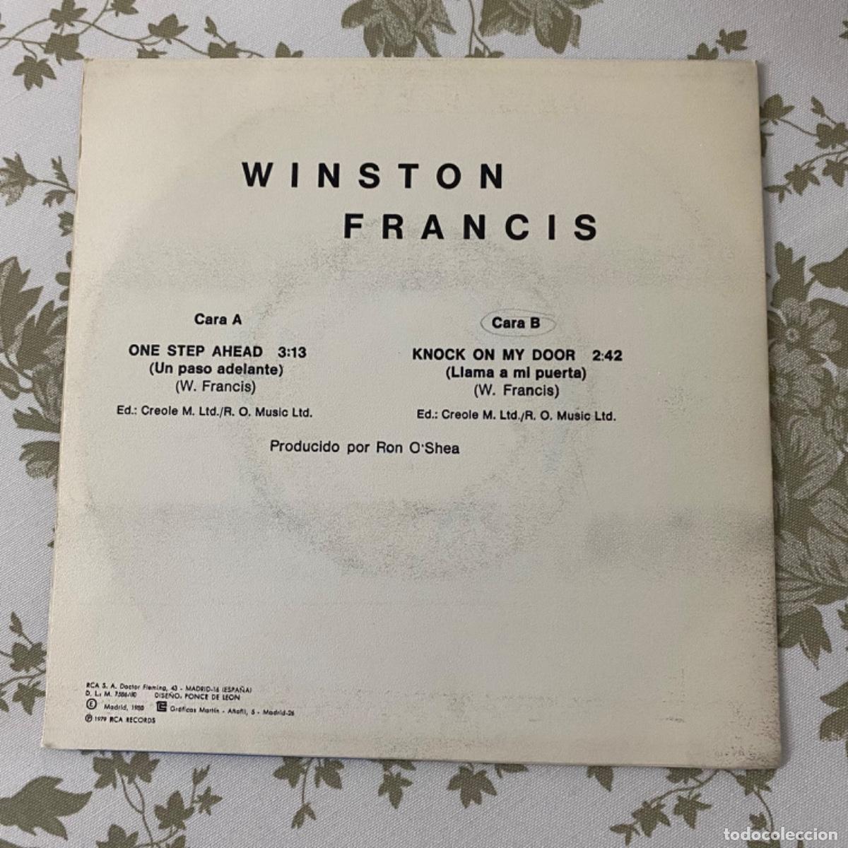 Discos de vinilo: WINSTON FRANCIS ONE STEP AHEAD - Foto 2