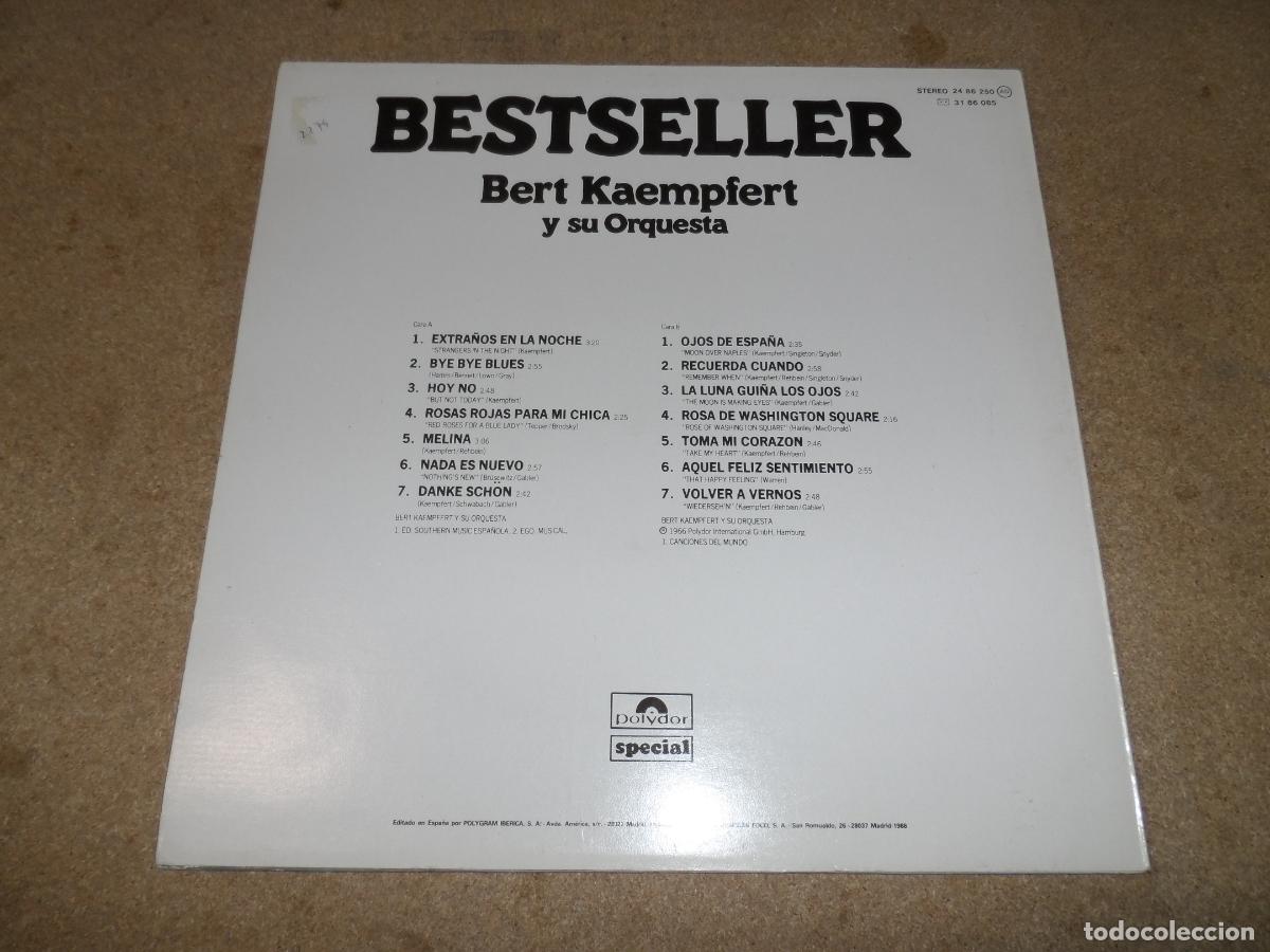 Discos de vinilo: Bert Kaempfert &ndash; Bestseller (SPAIN 1966) - Foto 2