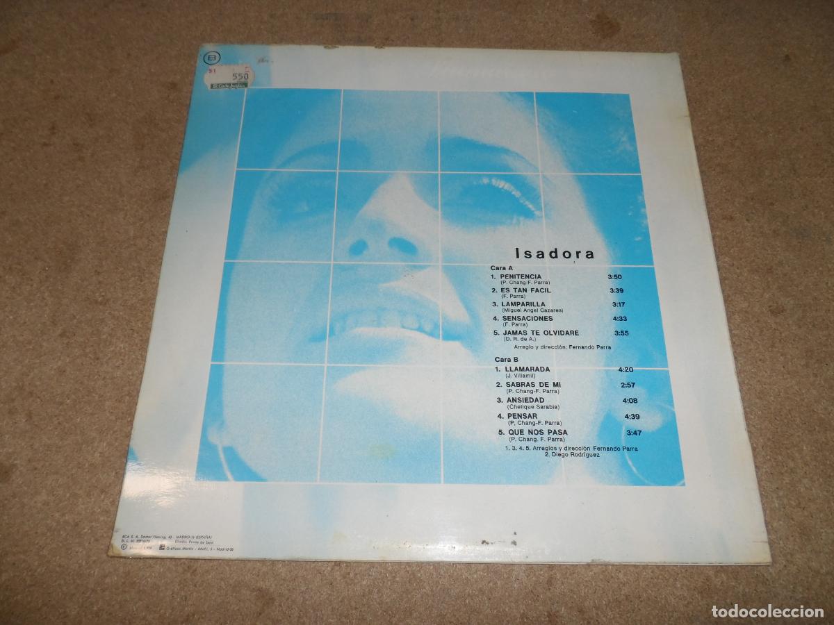 Discos de vinilo: Isadora &lrm;&ndash; Llamarada (SPAIN 1976) - Foto 2