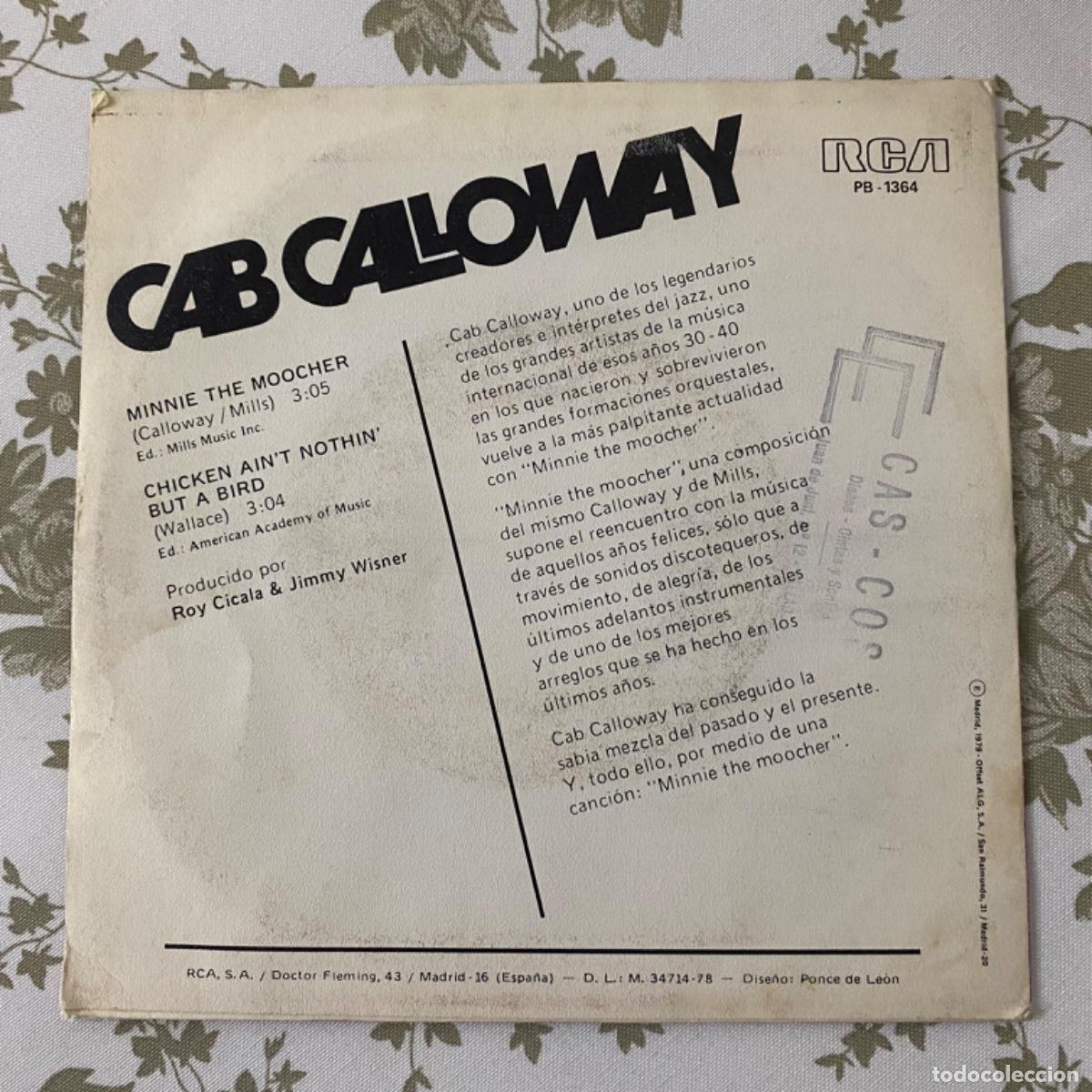 Discos de vinilo: CAB CALLOWAY MINNIE THE MOOCHER - Foto 3