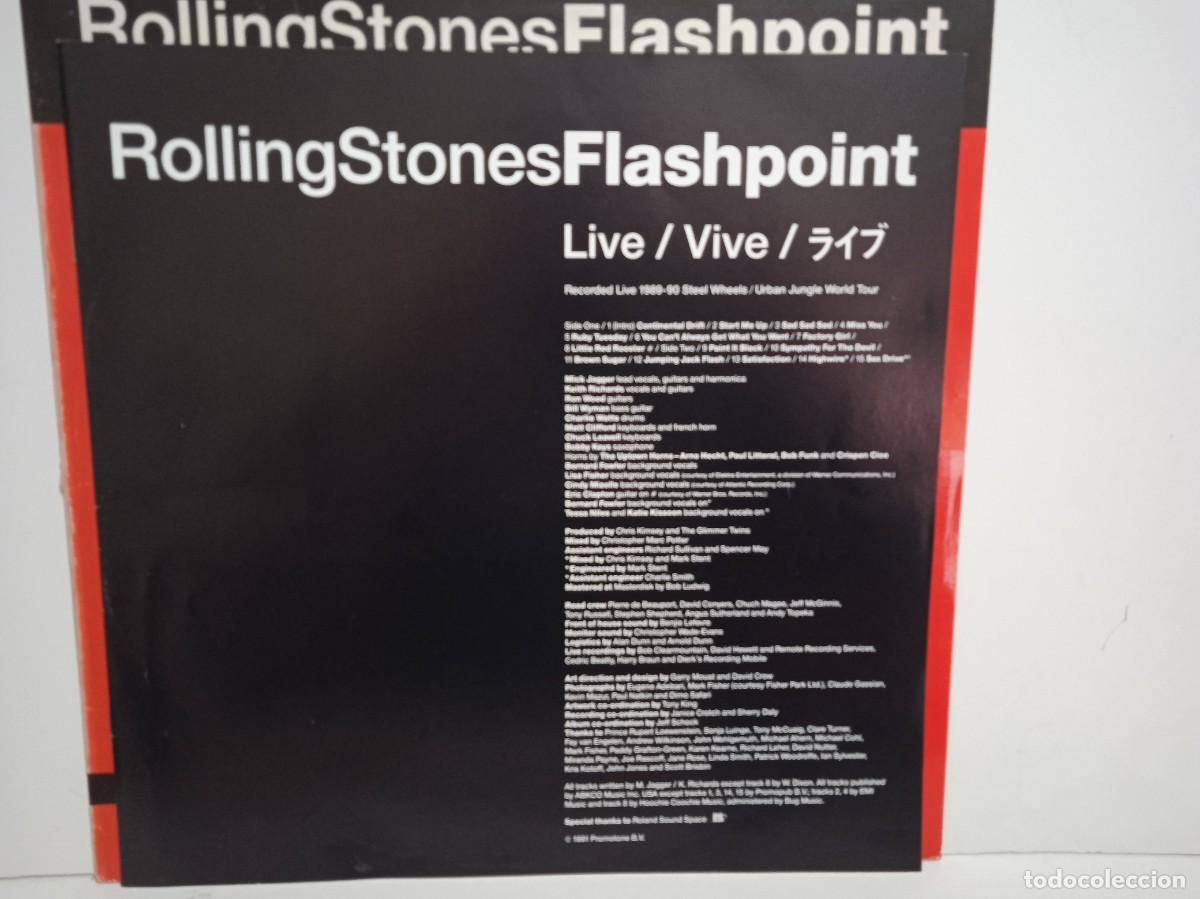 Discos de vinilo: RollingStones - Rolling Stones - Flashpoint - LP - LIBRETO - 1991 - Ed. Espa&ntilde;a - Foto 13