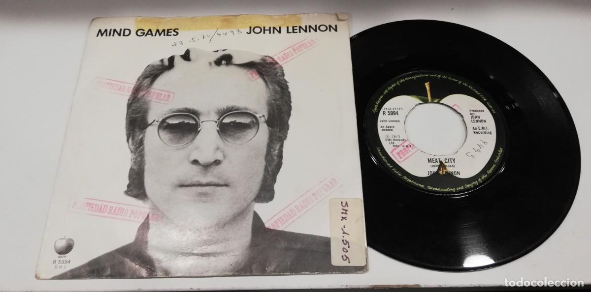 Discos de vinilo: SCO13-John Lennon - Mind Games (7&rdquo;, Single) - Foto 2