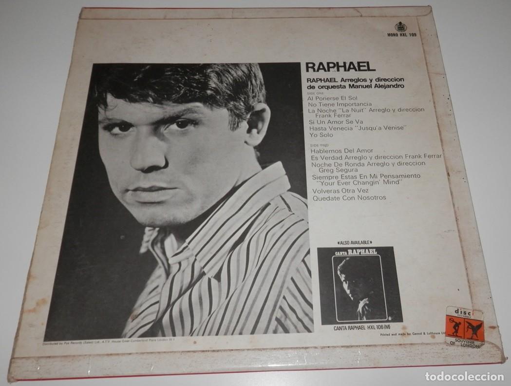 Discos de vinilo: DISCO LP DE VINILLO DE RAPHAEL - Foto 2