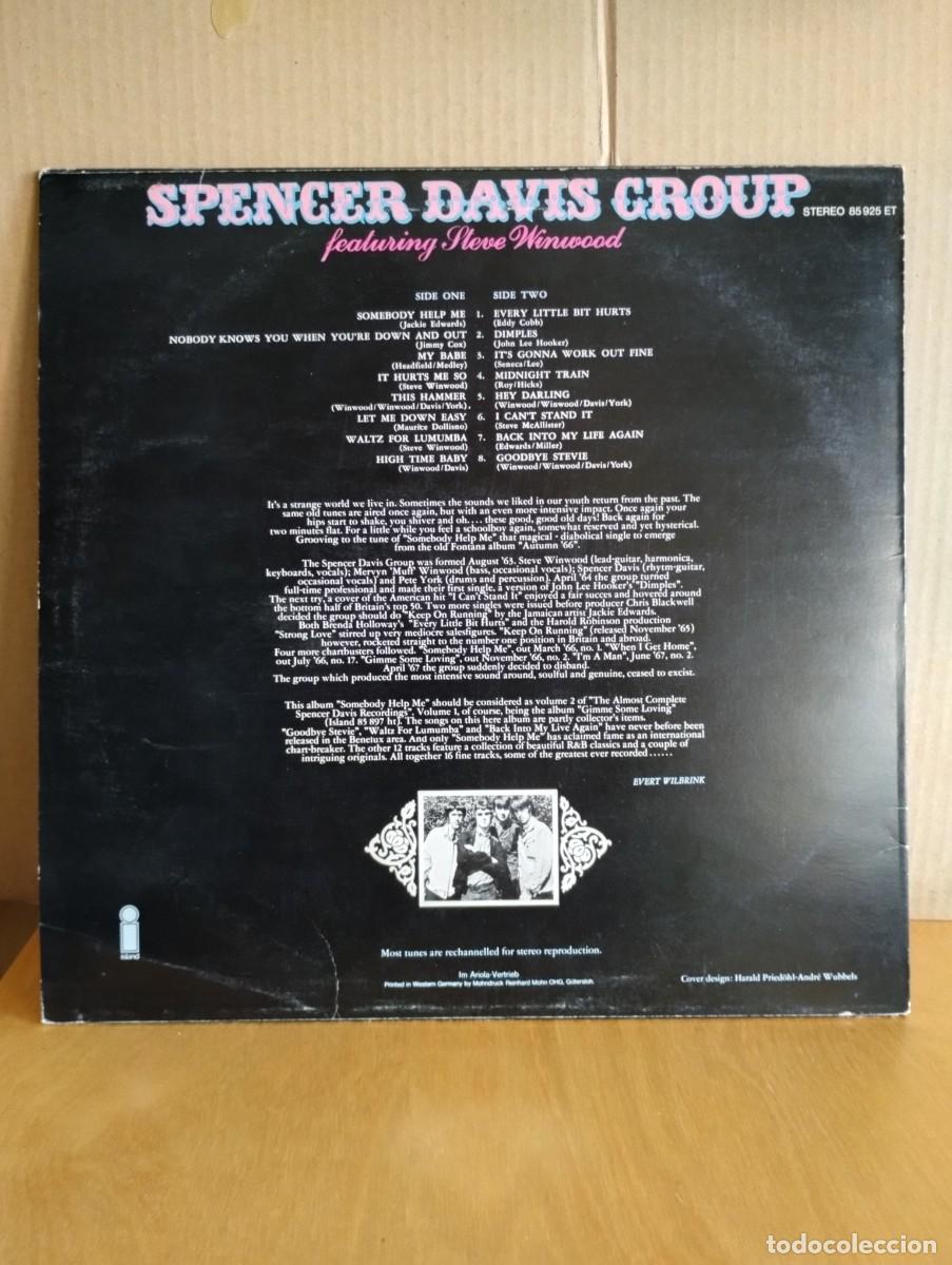 Discos de vinilo: SPENCER DAVIS GROUP ----- SOMEBODY HELP ME - Foto 2