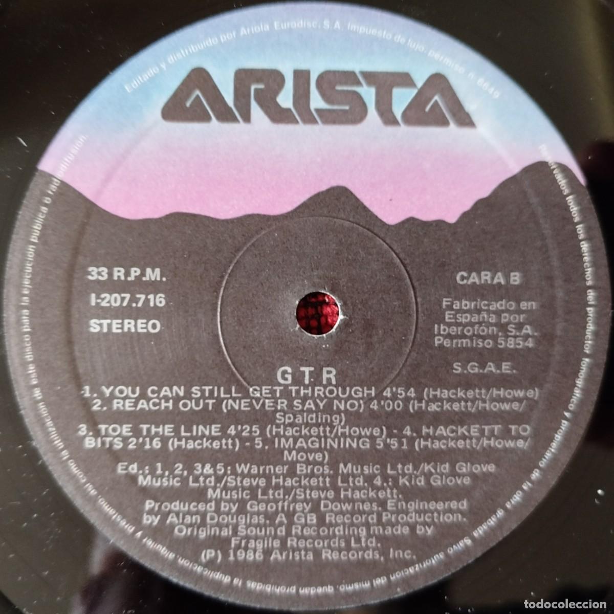 Discos de vinilo: GTR ** GTR ** VINILO LP ORIGINAL 1986 - Foto 4