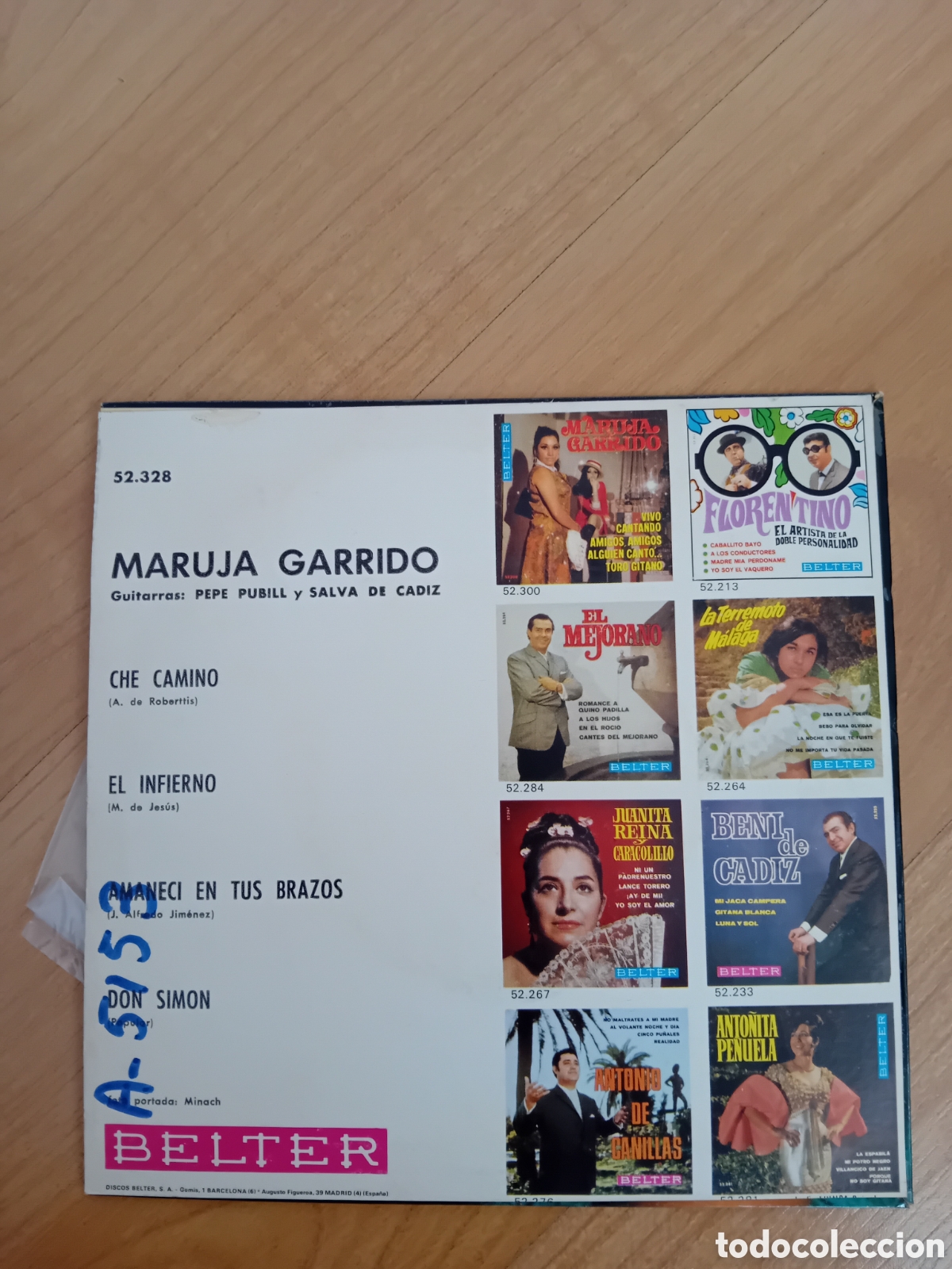Discos de vinilo: MARUJA GARRIDO. CHE CAMINO - Foto 2