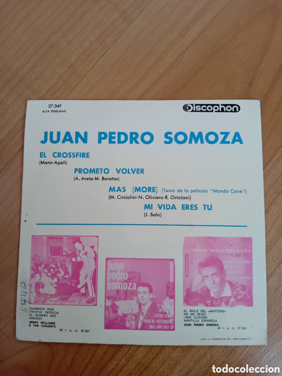 Discos de vinilo: JUAN PEDRO SOMOZA. EL CROSSFIRE - Foto 2