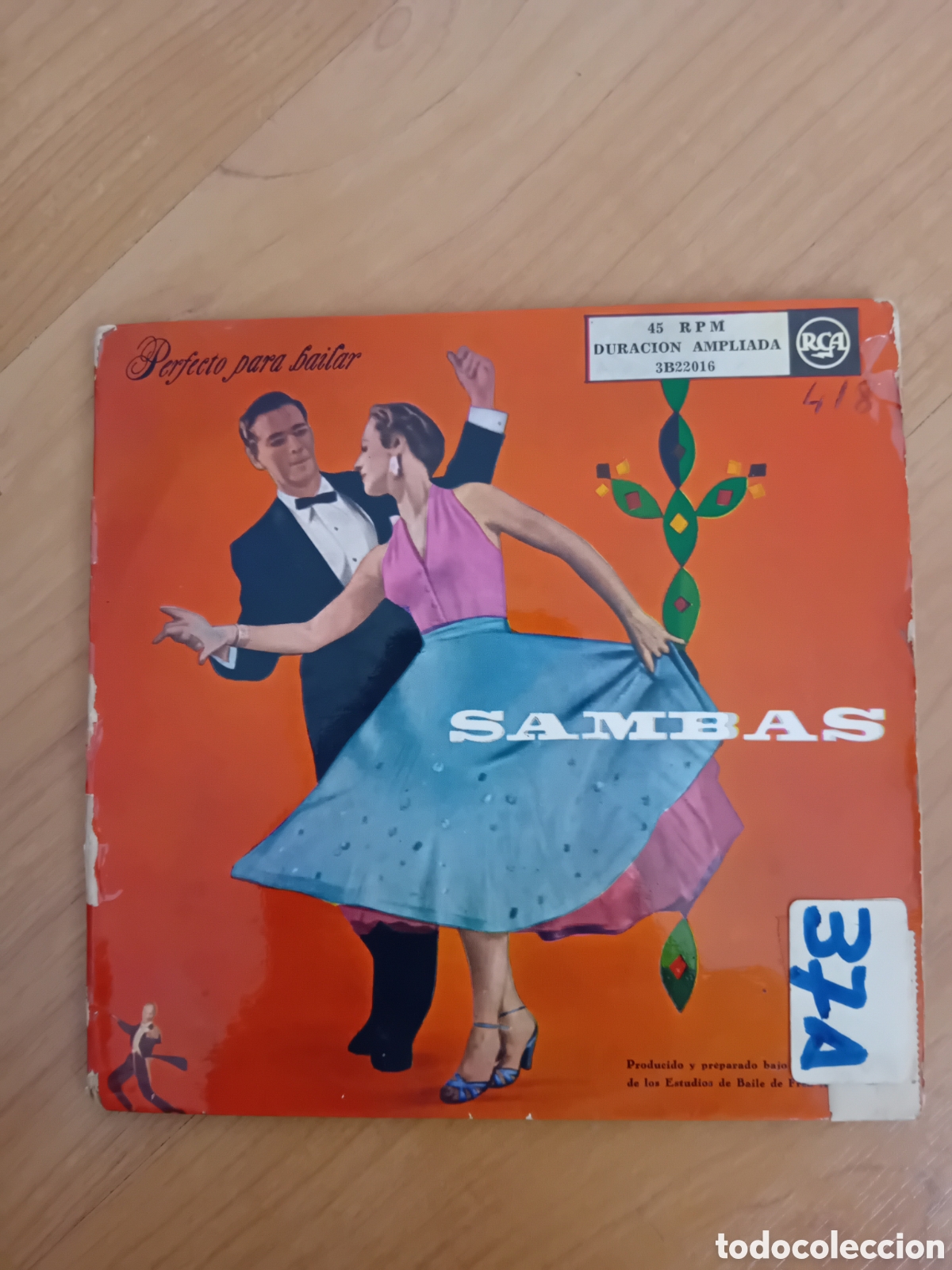 Discos de vinilo: PERFECTO PARA BAILAR. SAMBAS. DOBLE SINGLE - Foto 1