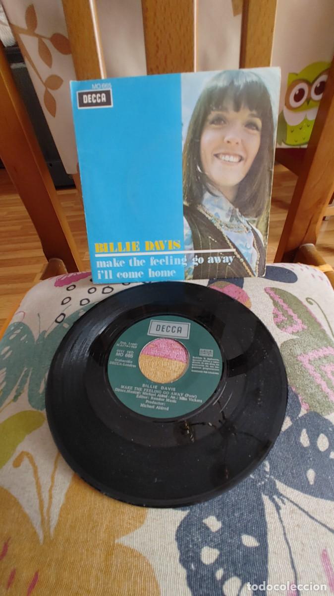 Discos de vinilo: BILLIE DAVIS-SINGLE MAKE THE FEELING GO AWAY - Foto 1